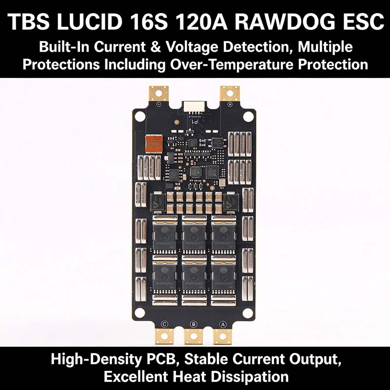 Drone Battery High Voltage - TBS LUCID 16S 120A ESC RAWDOG,